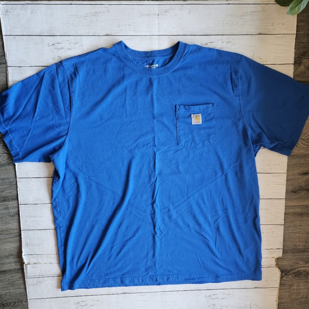 Carhartt Blue Loose Fit Tee Size 2XL